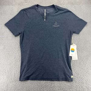 NWT Vuori Strato Tech Tee Mens Medium Gray North Shore Preserve Hiking Gym